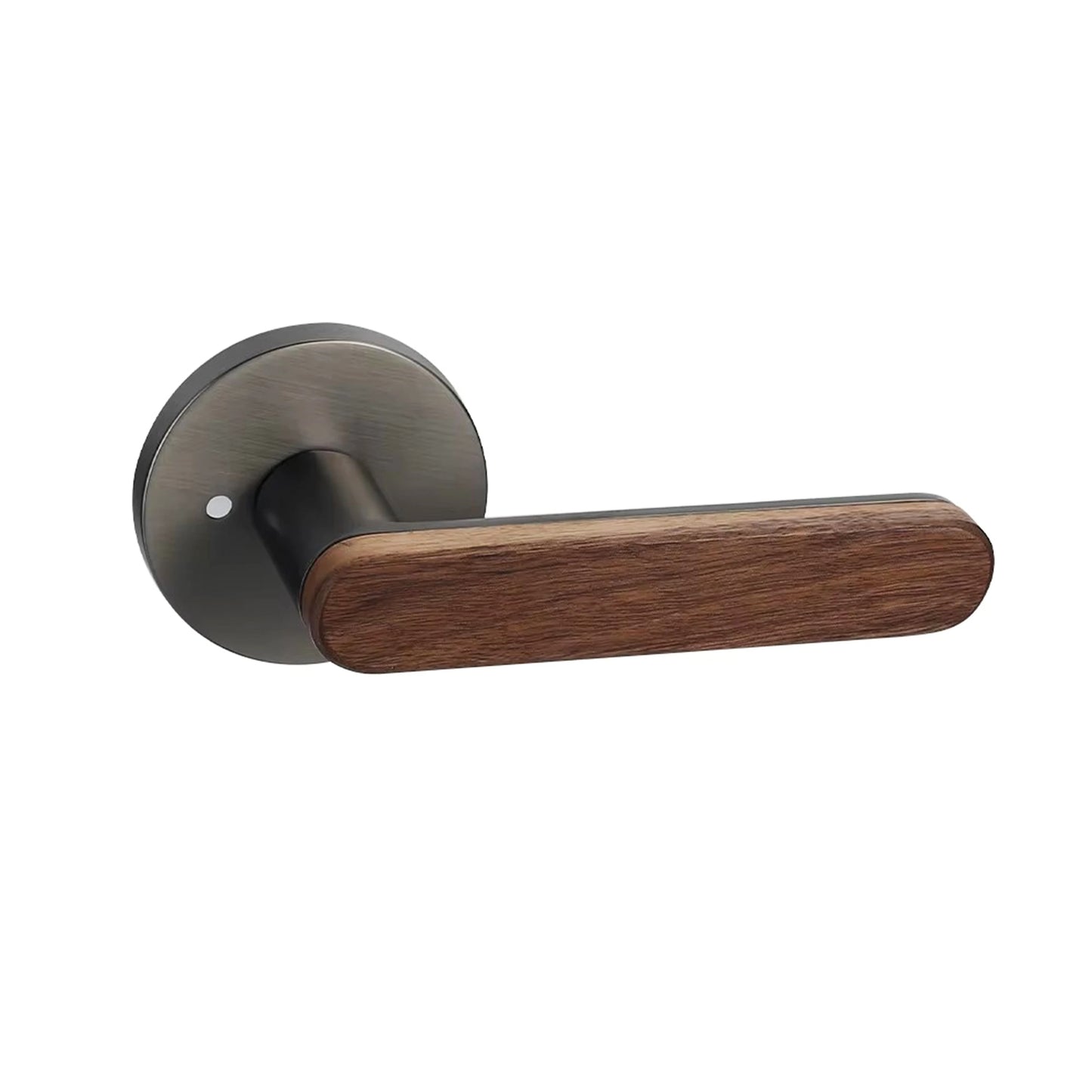 The Ridgeline Privacy Door Lever — Satin Nickel