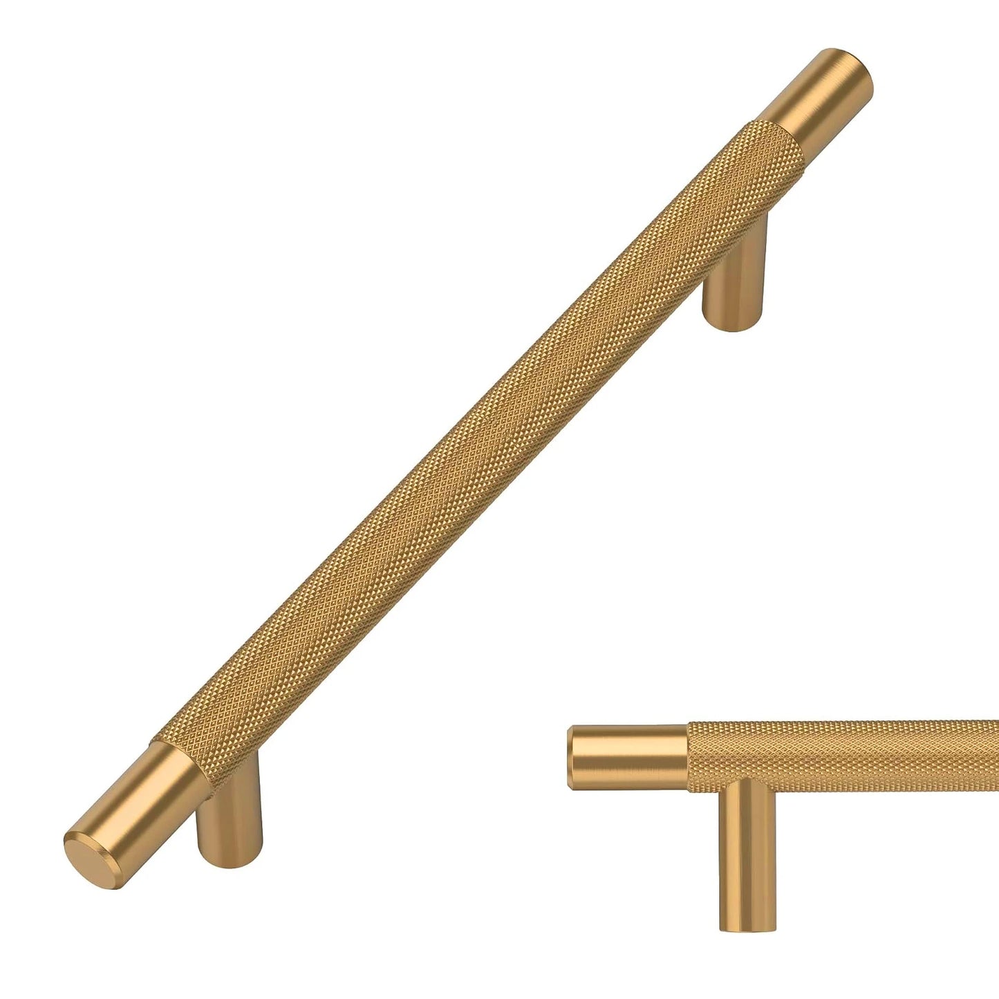 The Studio Bronze Cabinet Bar Pull (10-Pack) — Brushed Brass