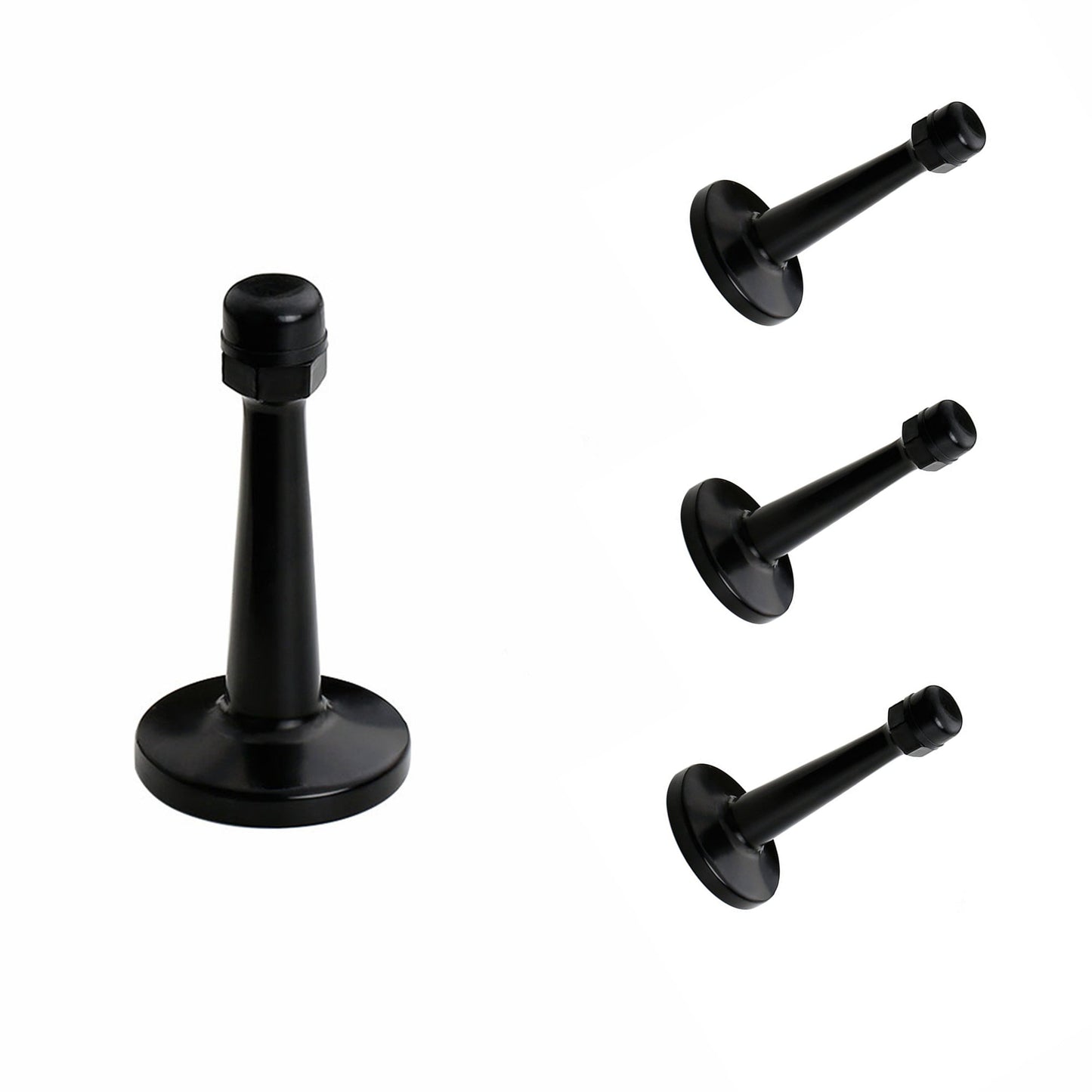 The Heavyweight Wall-Mounted Door Stop — Matte Black
