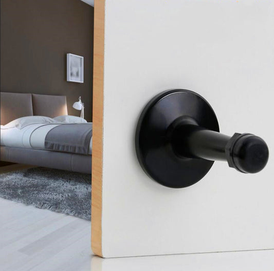 The Heavyweight Wall-Mounted Door Stop — Matte Black