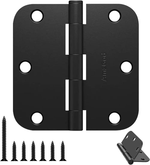 The Ball-Bearing Butt Hinge (Set of 30), 3.5" x 3.5" — Matte Black
