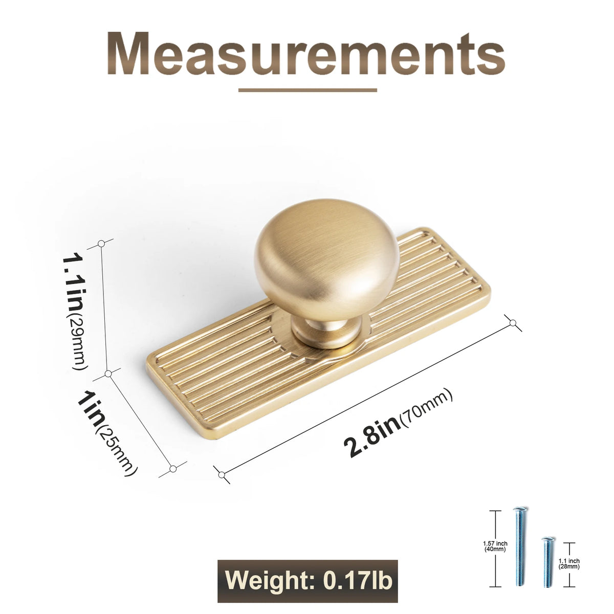 The Éclat Cabinet Knob — Satin Nickel & Brushed Brass