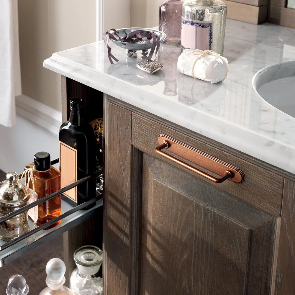 The Orbit Rim Backplate Cabinet Bar Pull (Set of 2) — Oil-Rubbed Bronze, Matte Black & Brushed Brass