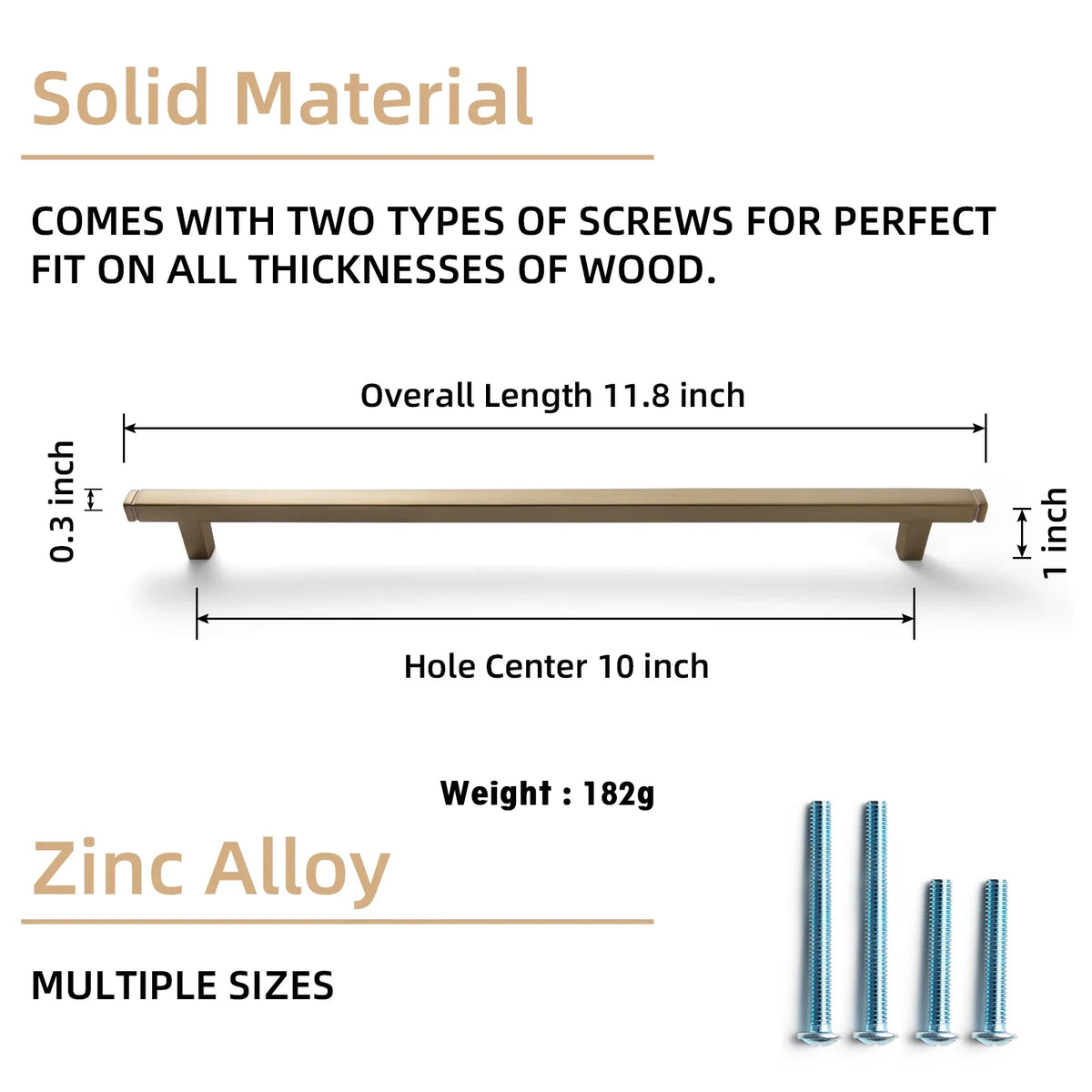 The Straight Drawer Bar Pull — Oil-Rubbed Bronze