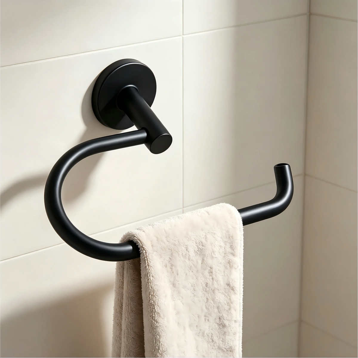 Toilet & Towel Holder - Black, Chrome, Gold