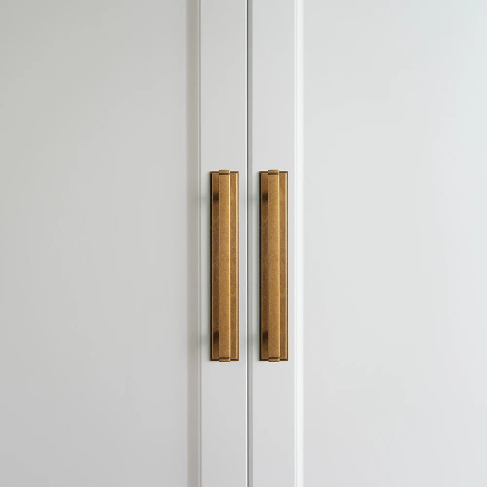 The Backplate Bar Pull (Set of 2) — Brushed Brass