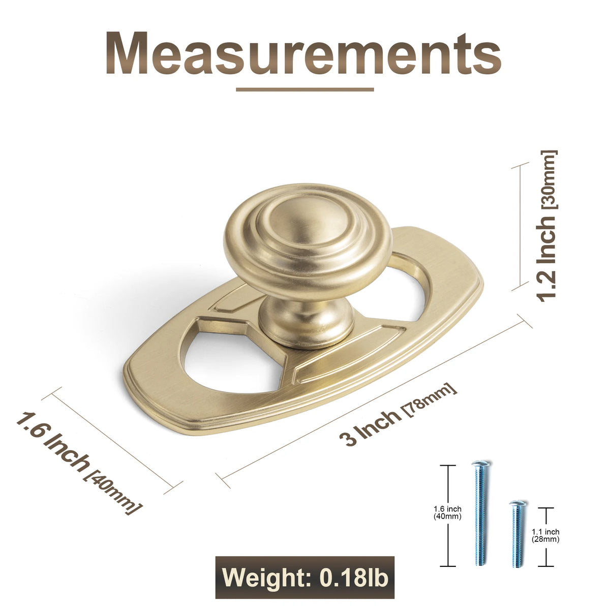 The Spacer Cabinet Knob (6-Pack) — Satin Nickel