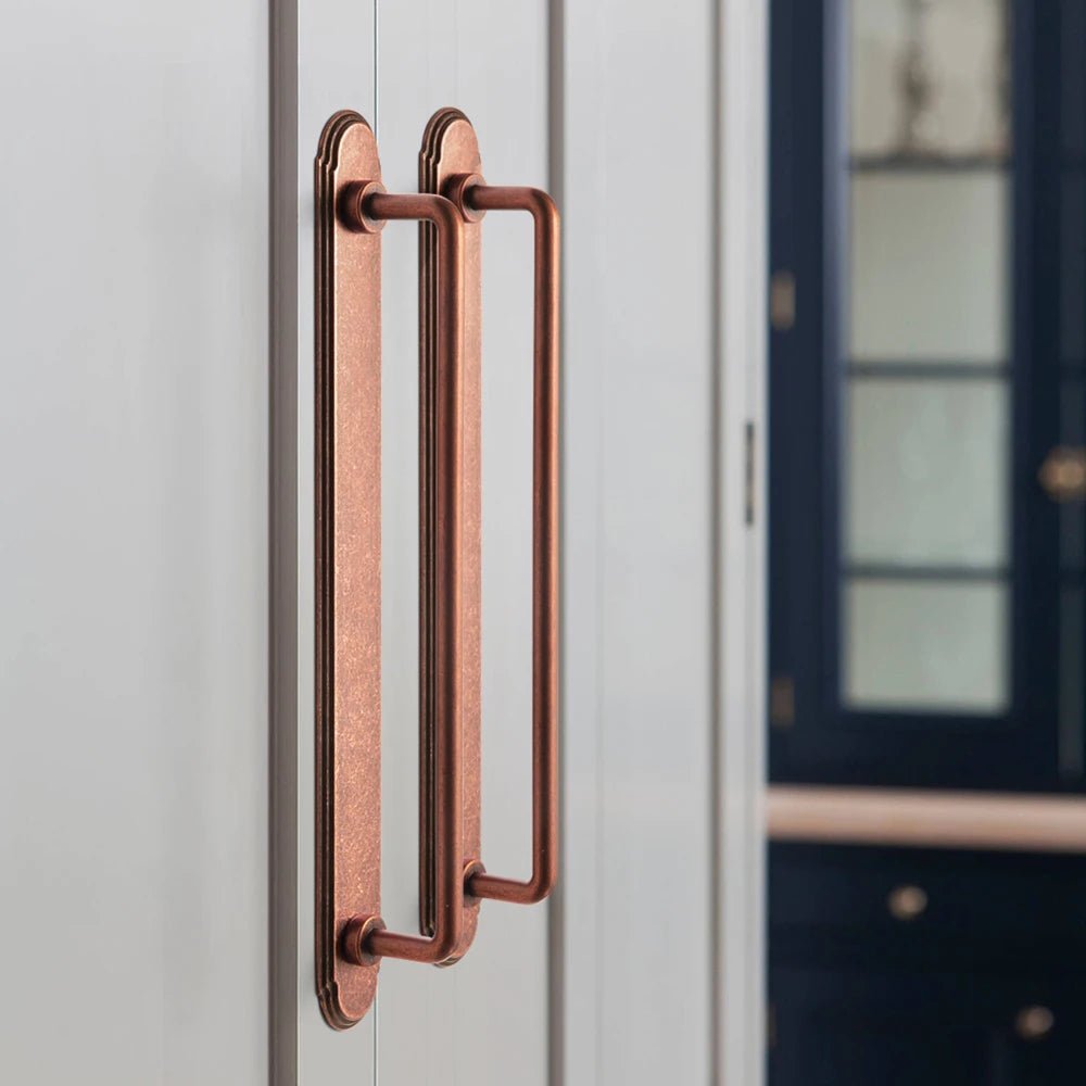 The Orbit Rim Backplate Cabinet Bar Pull (Set of 2) — Oil-Rubbed Bronze, Matte Black & Brushed Brass