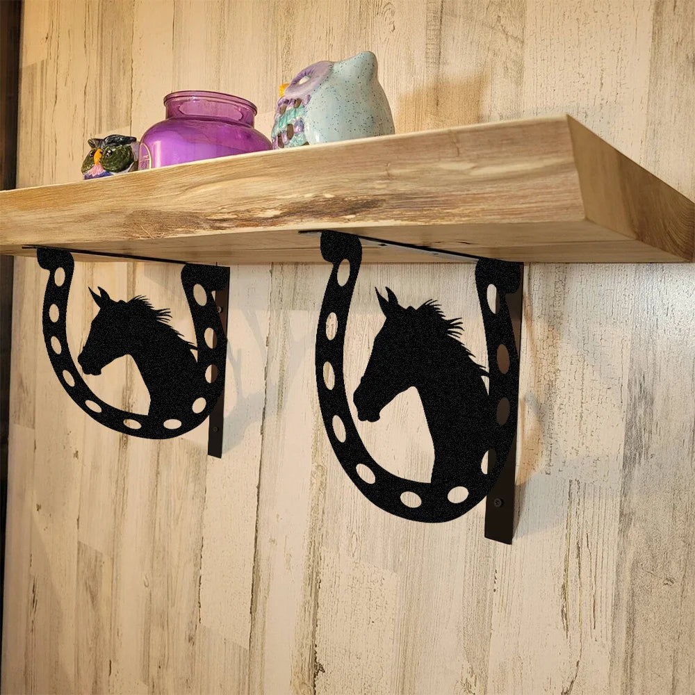 The L-Shaped Shelf Bracket (Set of 2) — Matte Black