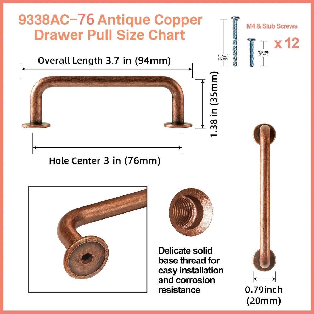 The Heritage Drawer Bar Pull — Satin Nickel