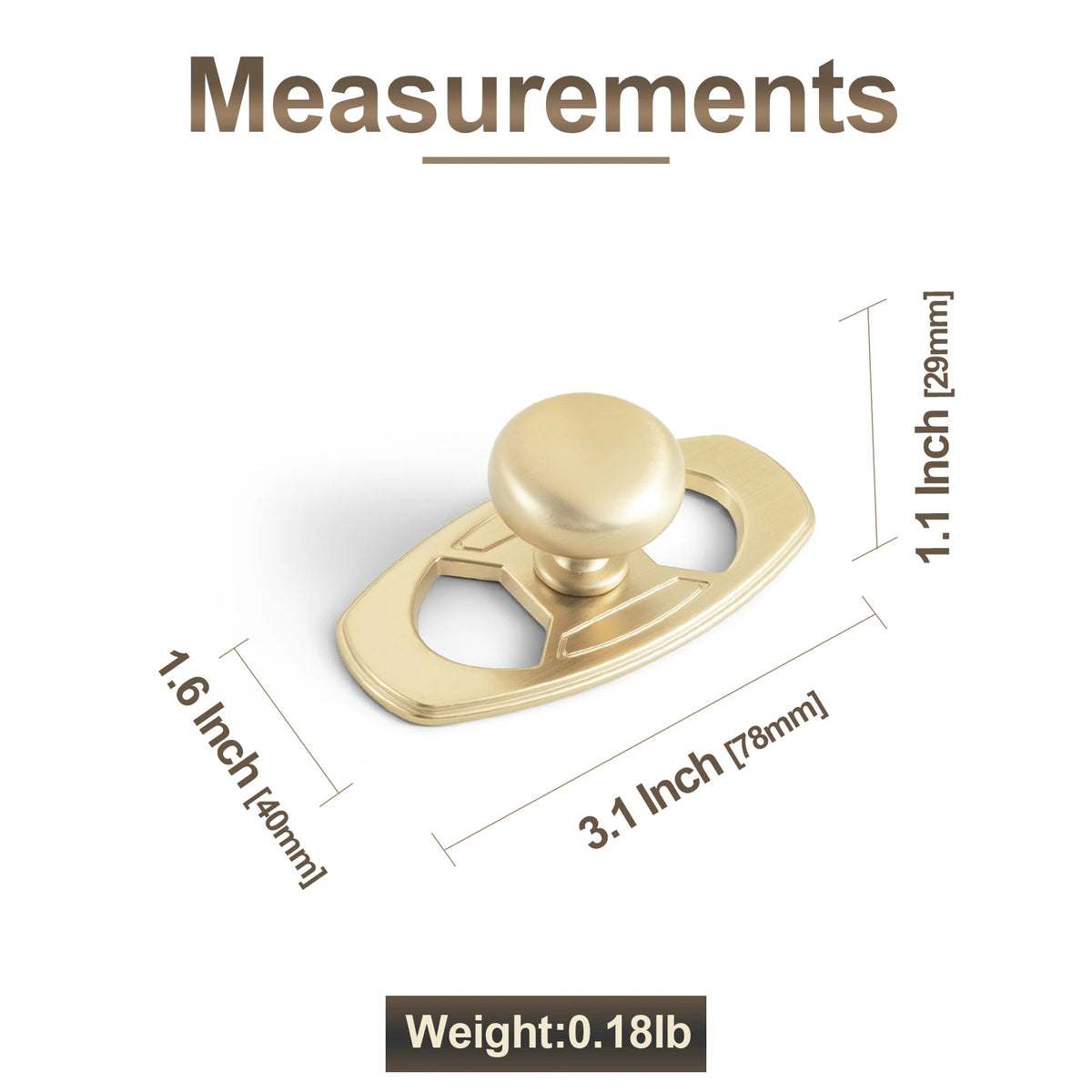 The Éclat Cabinet Knob — Satin Nickel & Brushed Brass