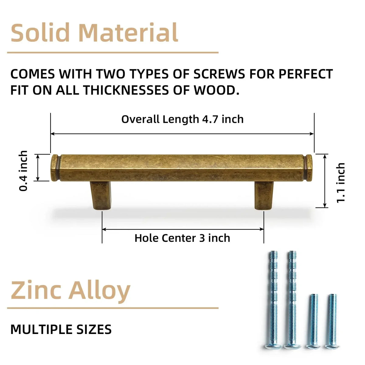 The Straight Drawer Bar Pull — Oil-Rubbed Bronze
