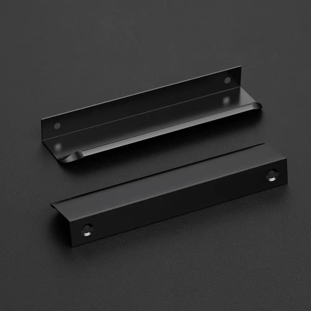 The Edge Pull Cabinet Handle (10-Pack), 5.9" — Matte Black
