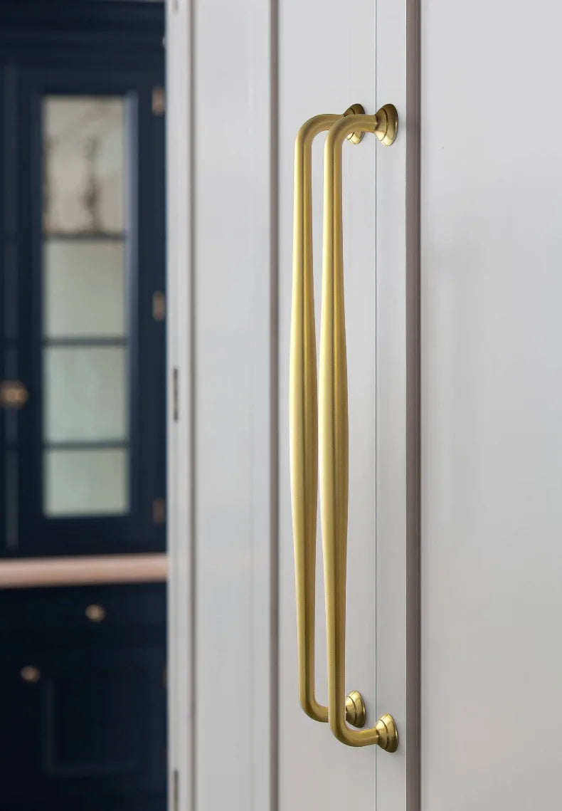 The Éclat Cabinet Knob — Satin Nickel & Brushed Brass