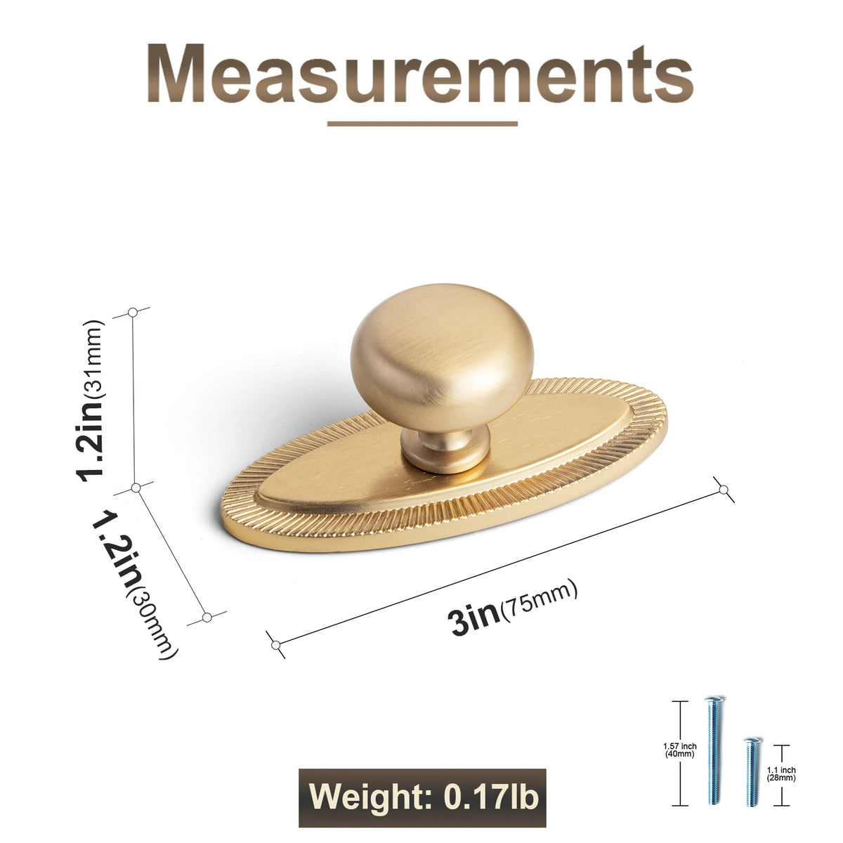 The Éclat Cabinet Knob — Satin Nickel & Brushed Brass