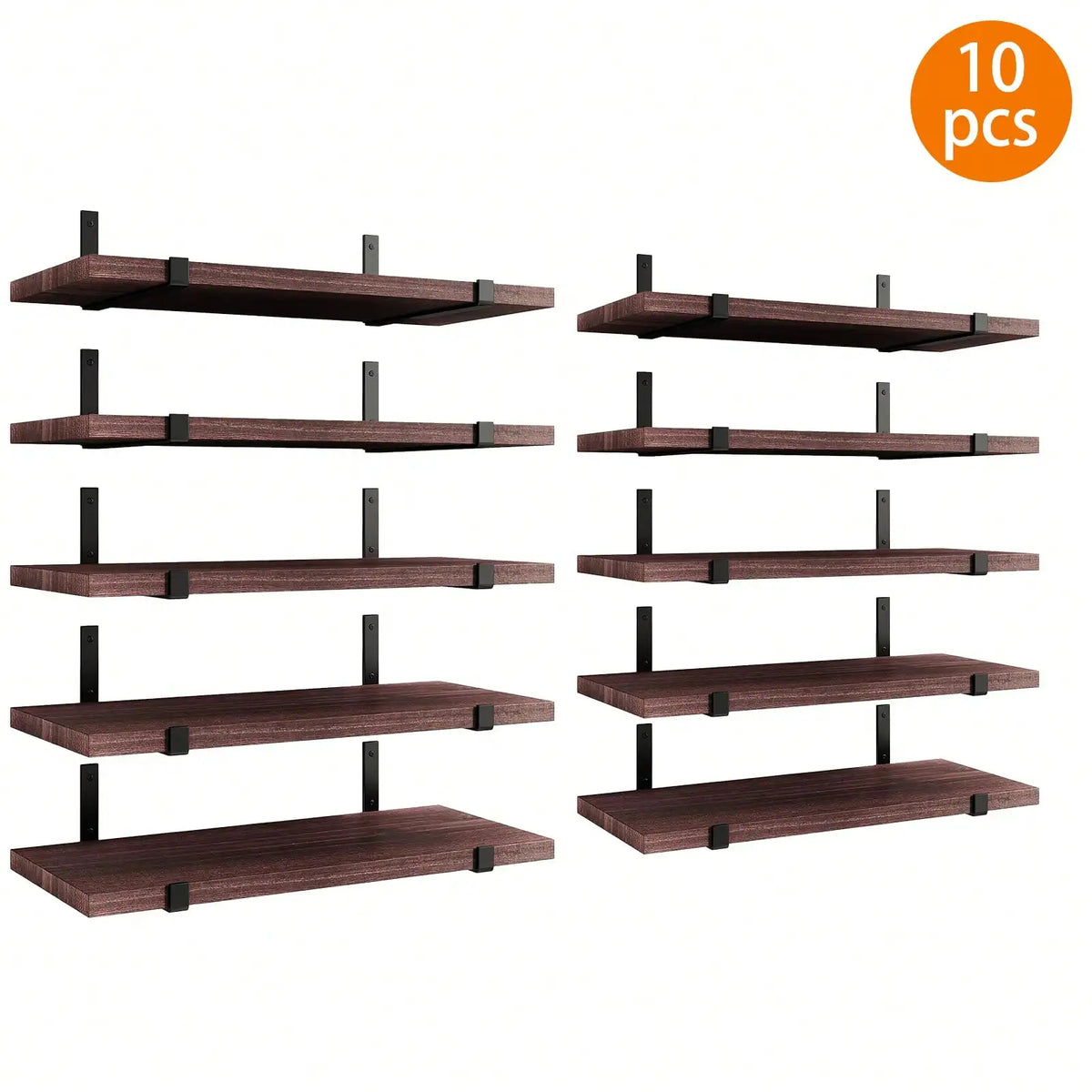 The Rustic Floating Wall Shelf, 4.7" — Natural Wood