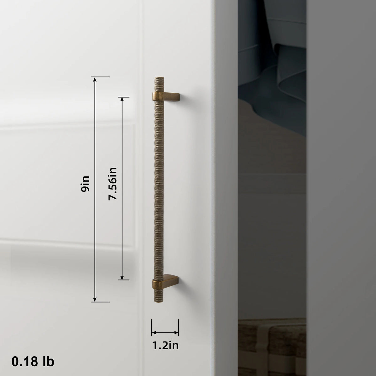 The Heritage Cabinet Bar Pull (5") — Brushed Brass
