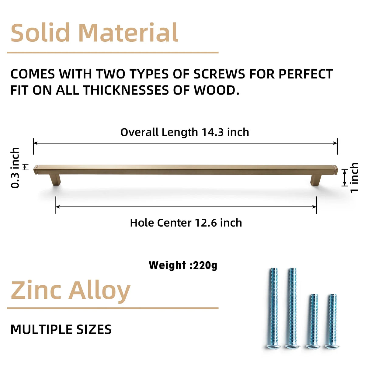 The Straight Drawer Bar Pull — Oil-Rubbed Bronze