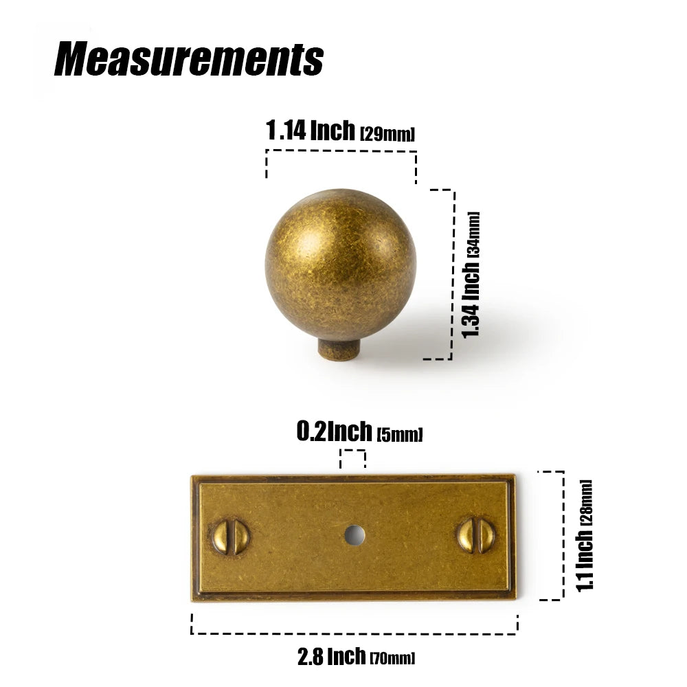 The Long Backplate Cabinet Pull (5") — Brushed Brass