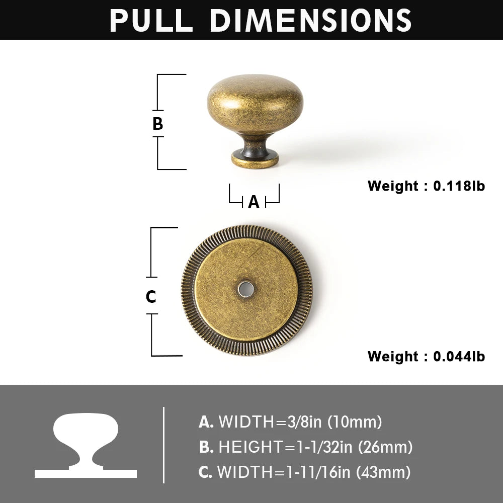 The Éclat Cabinet Knob — Satin Nickel & Brushed Brass