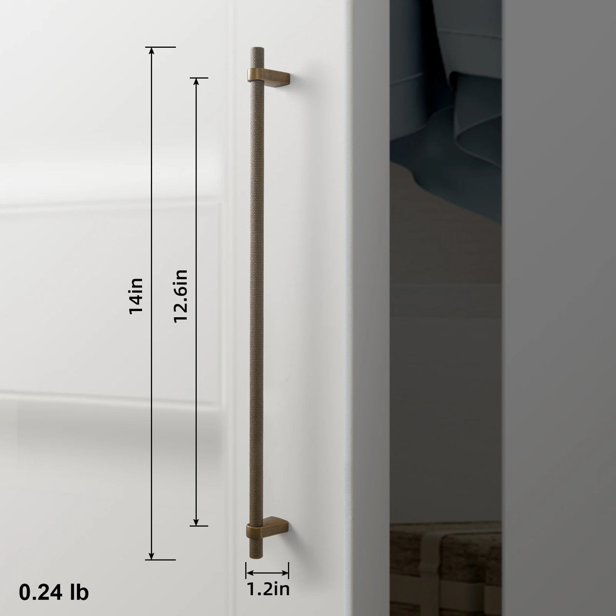 The Heritage Cabinet Bar Pull (5") — Brushed Brass