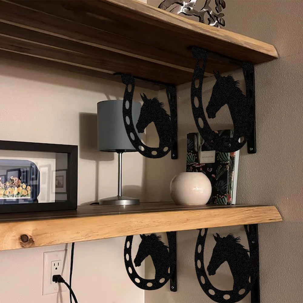 The L-Shaped Shelf Bracket (Set of 2) — Matte Black
