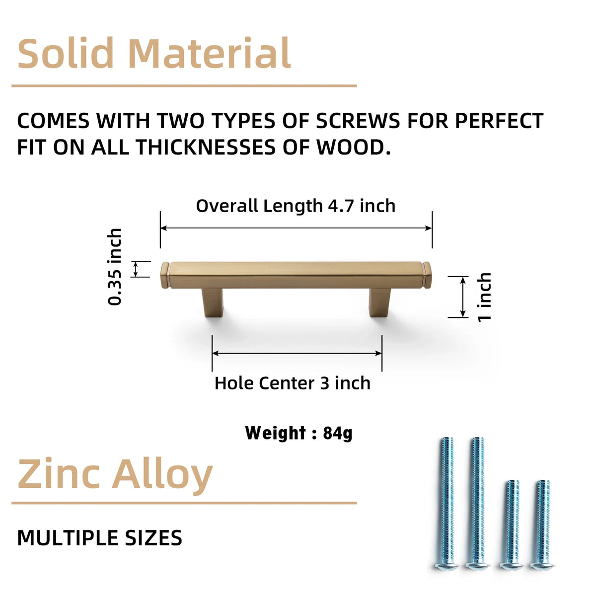 The Straight Drawer Bar Pull — Oil-Rubbed Bronze