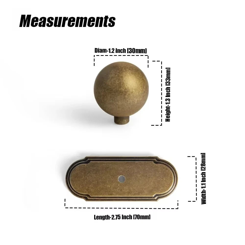 The Long Backplate Cabinet Pull (5") — Brushed Brass