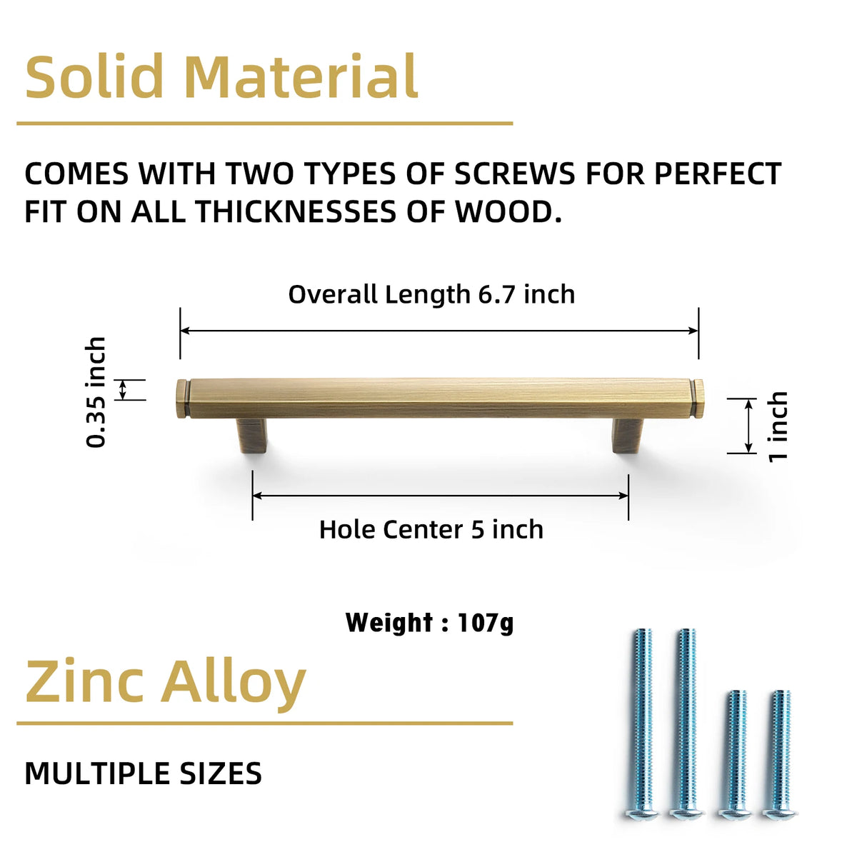 The Straight Drawer Bar Pull — Oil-Rubbed Bronze