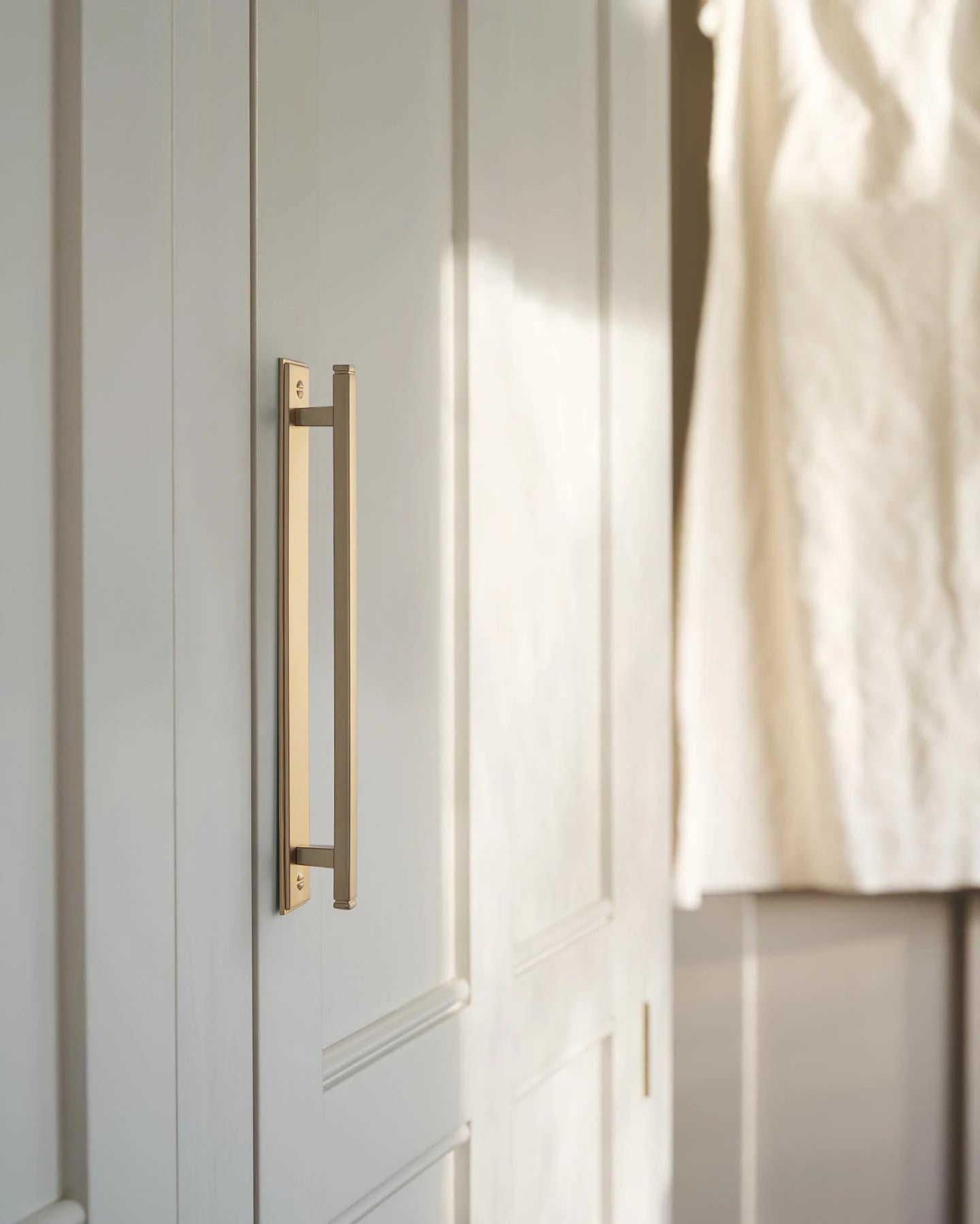 The Backplate Bar Pull (Set of 2) — Brushed Brass