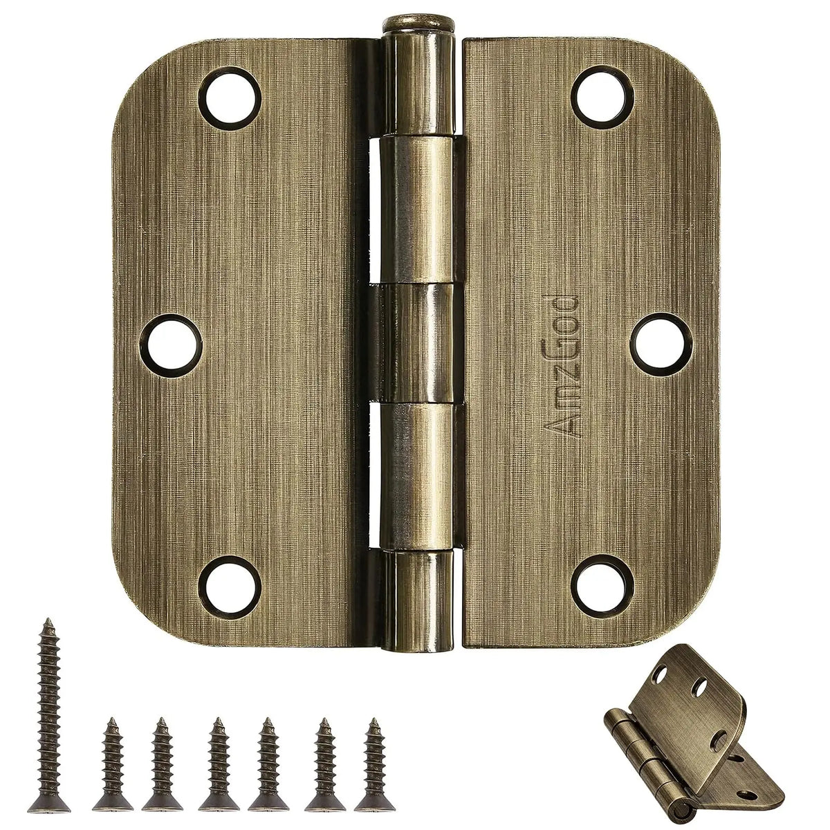 The Ball-Bearing Butt Hinge (Set of 30), 3.5" x 3.5" — Matte Black