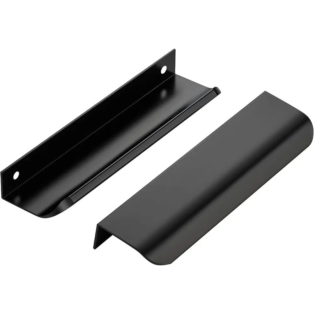 The Edge Pull Cabinet Handle (10-Pack), 5.9" — Matte Black