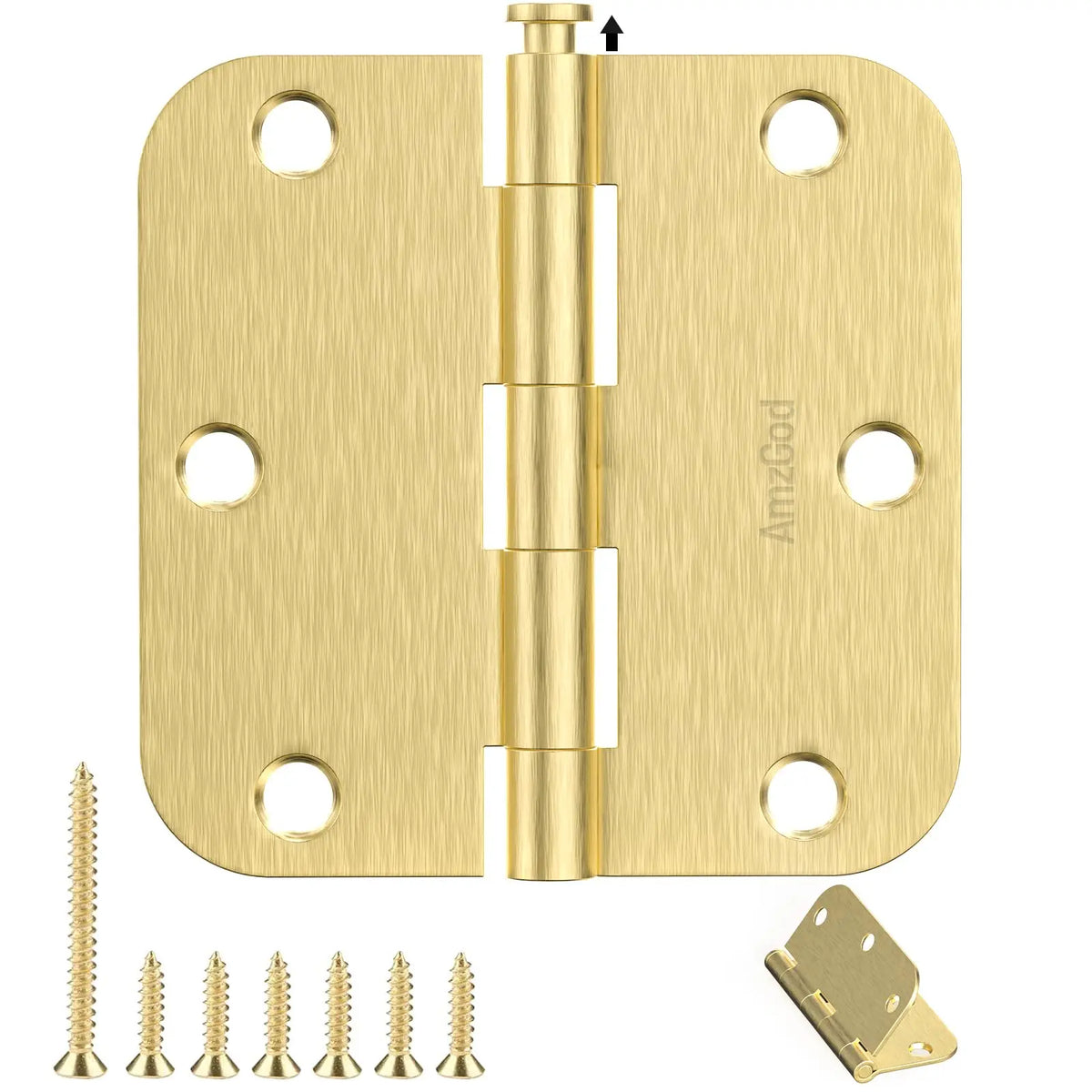 The Ball-Bearing Butt Hinge (Set of 30), 3.5" x 3.5" — Matte Black