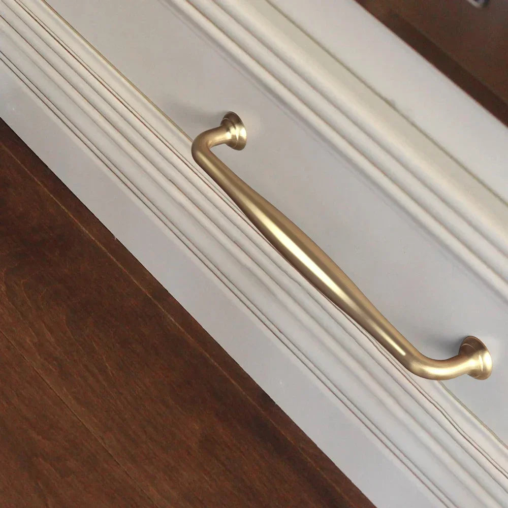 The Éclat Cabinet Knob — Satin Nickel & Brushed Brass