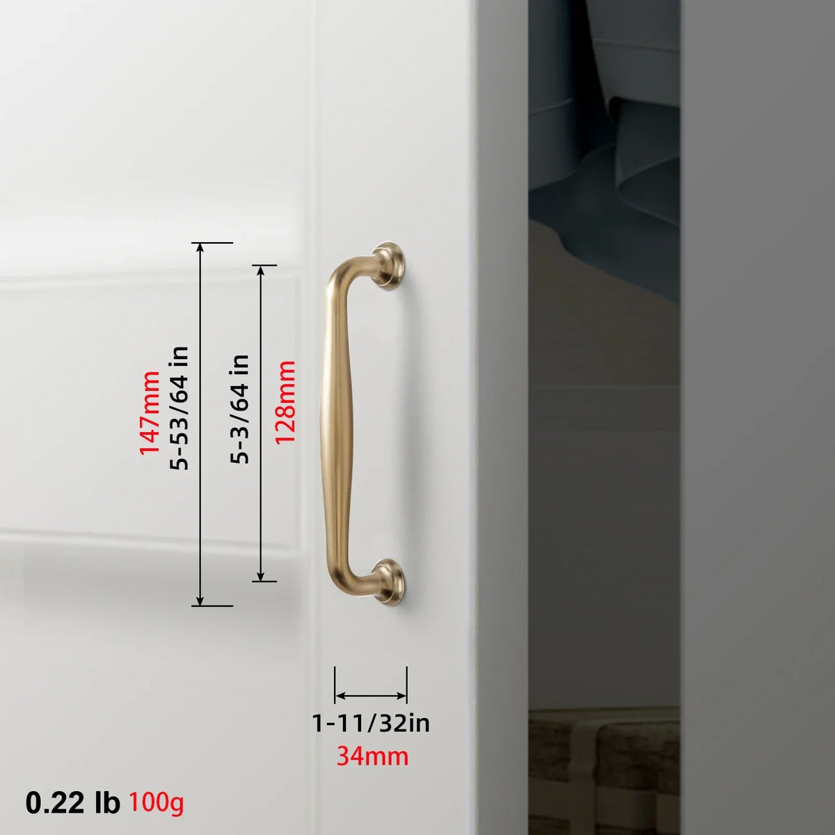 The Éclat Cabinet Knob — Satin Nickel & Brushed Brass