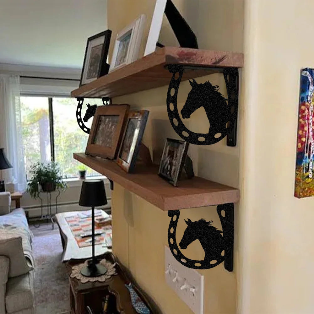The L-Shaped Shelf Bracket (Set of 2) — Matte Black