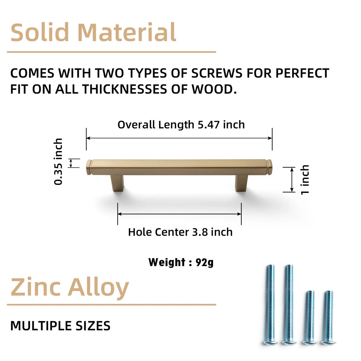 The Straight Drawer Bar Pull — Oil-Rubbed Bronze