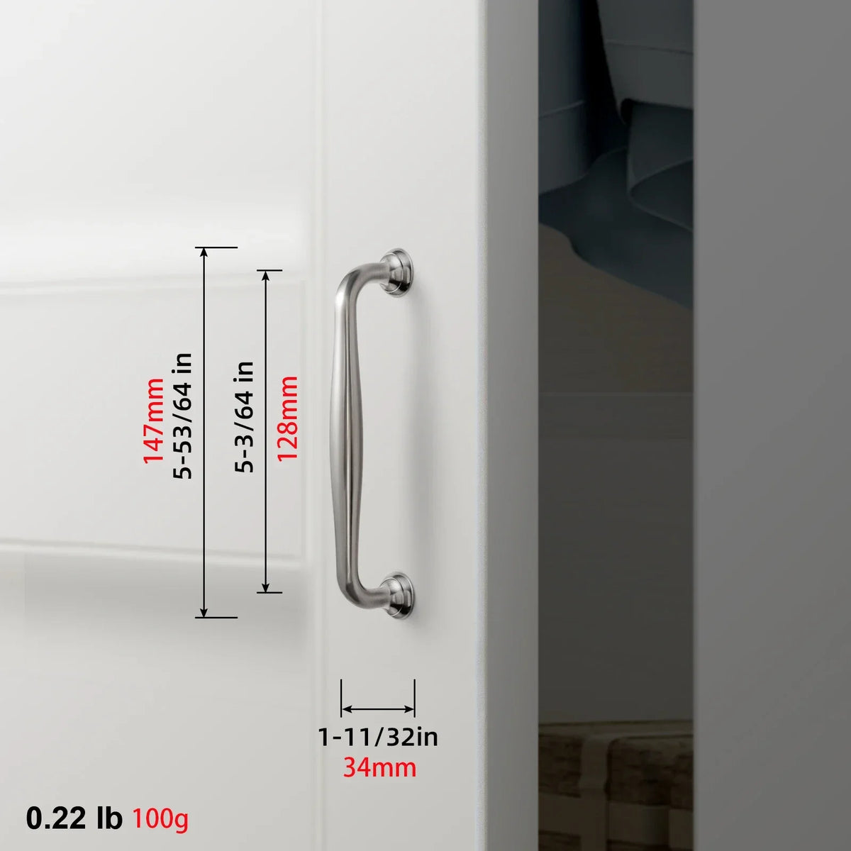 The Éclat Cabinet Knob — Satin Nickel & Brushed Brass