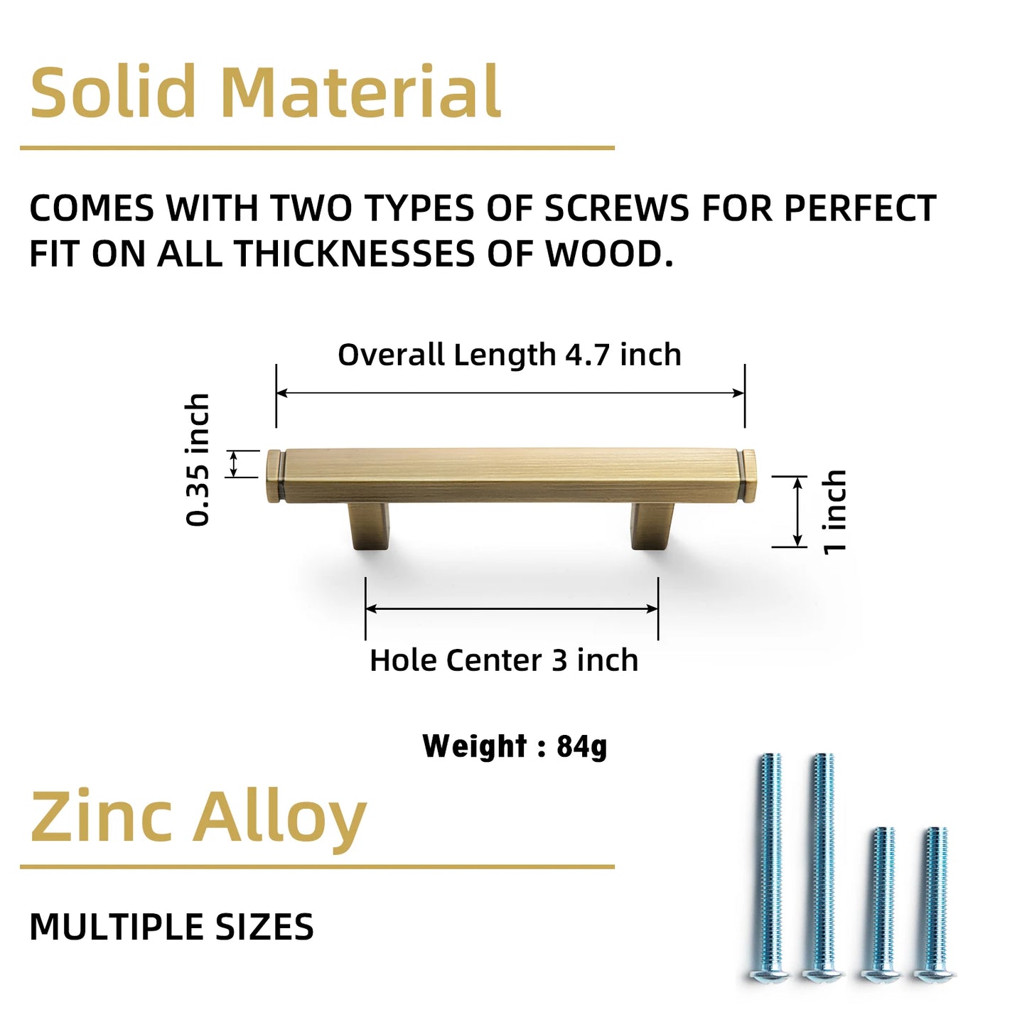 The Straight Drawer Bar Pull — Oil-Rubbed Bronze