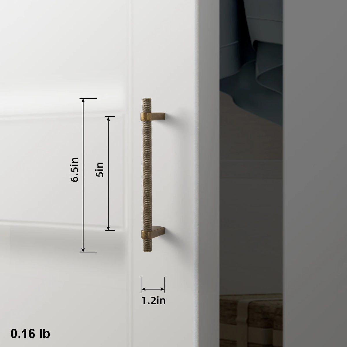 The Heritage Cabinet Bar Pull (5") — Brushed Brass