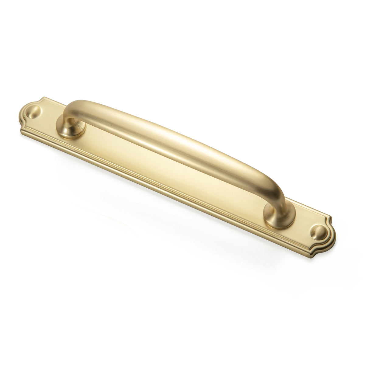 The Spacer Backplate Cabinet Bar Pull (Set of 2) — Brushed Brass