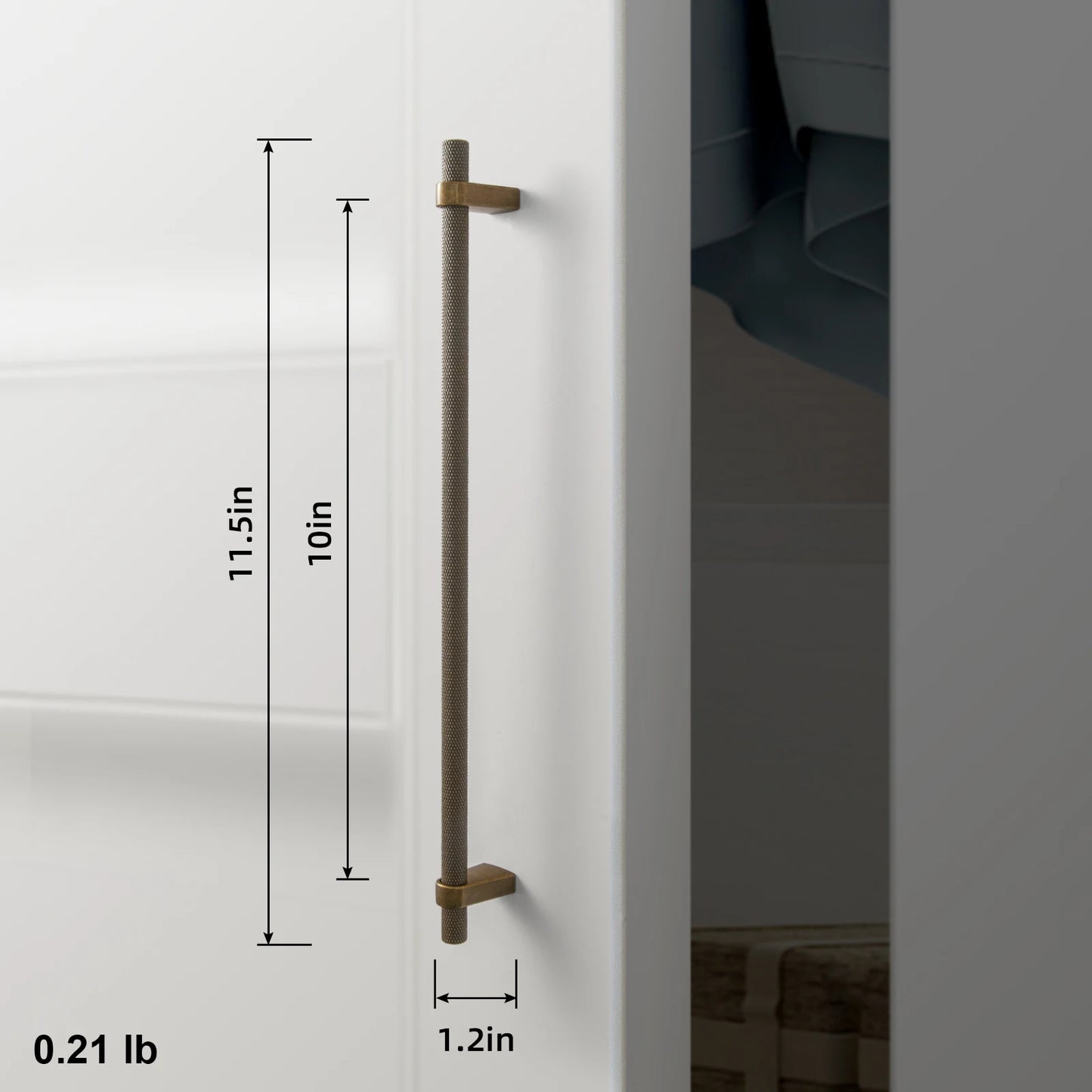 The Heritage Cabinet Bar Pull (5") — Brushed Brass