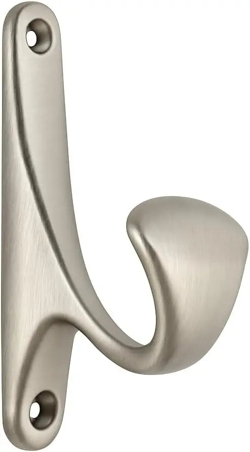 The Single-Prong Robe Hook — Satin Nickel