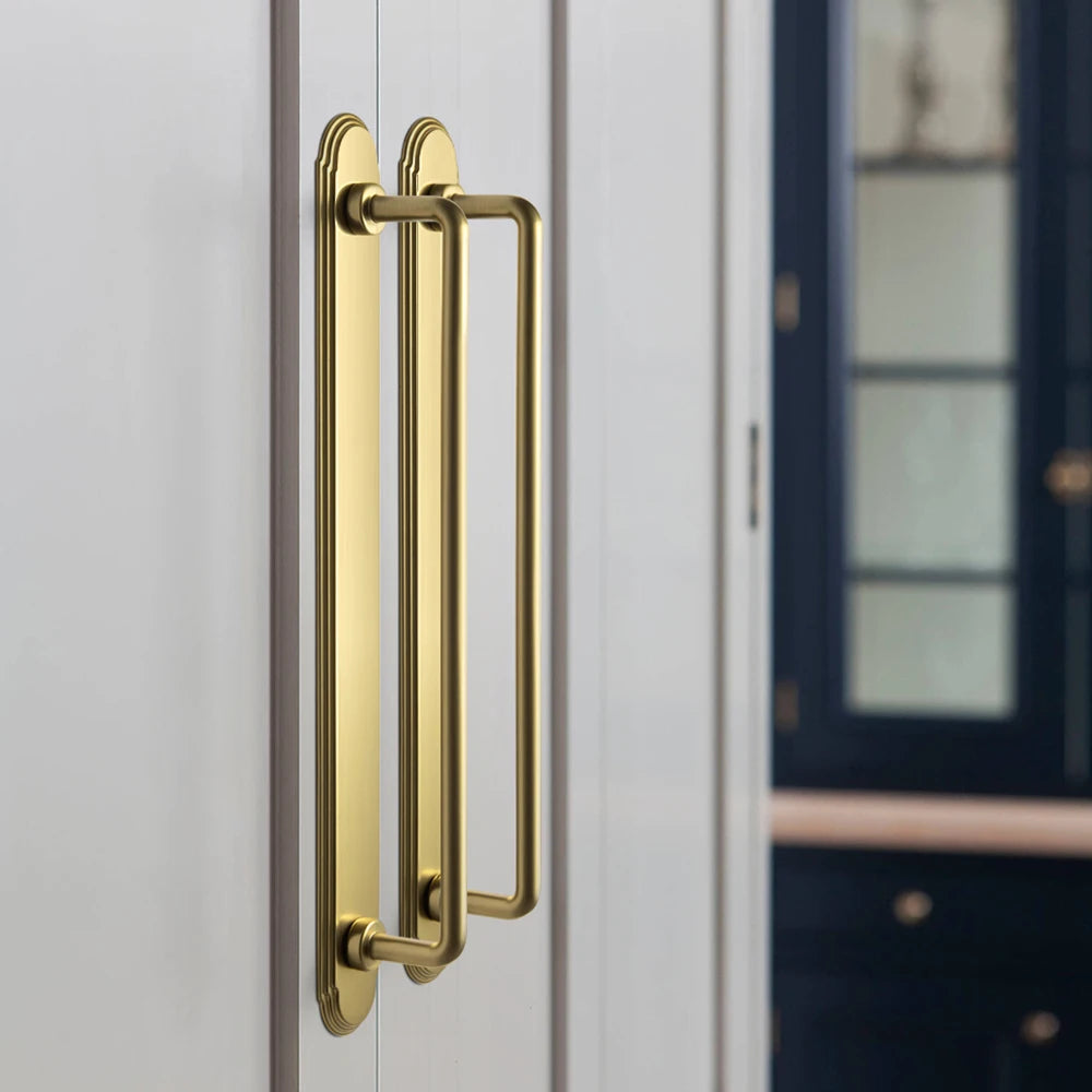 The Orbit Rim Backplate Cabinet Bar Pull (Set of 2) — Oil-Rubbed Bronze, Matte Black & Brushed Brass