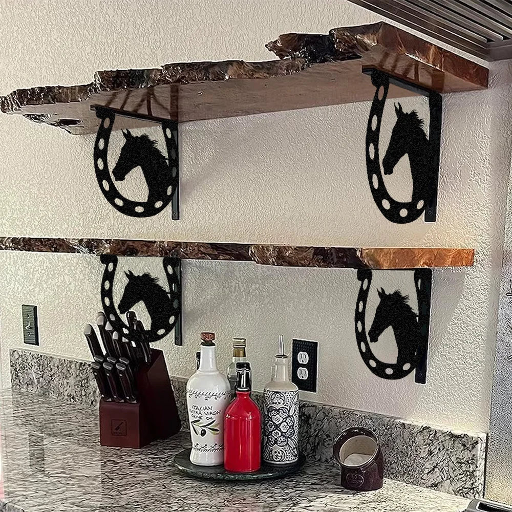 The L-Shaped Shelf Bracket (Set of 2) — Matte Black