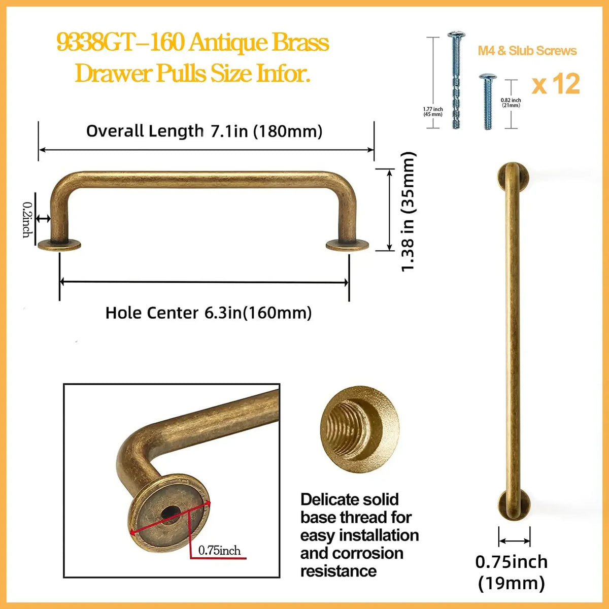 The Heritage Drawer Bar Pull — Satin Nickel