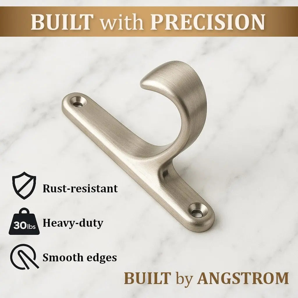The Single-Prong Robe Hook — Satin Nickel