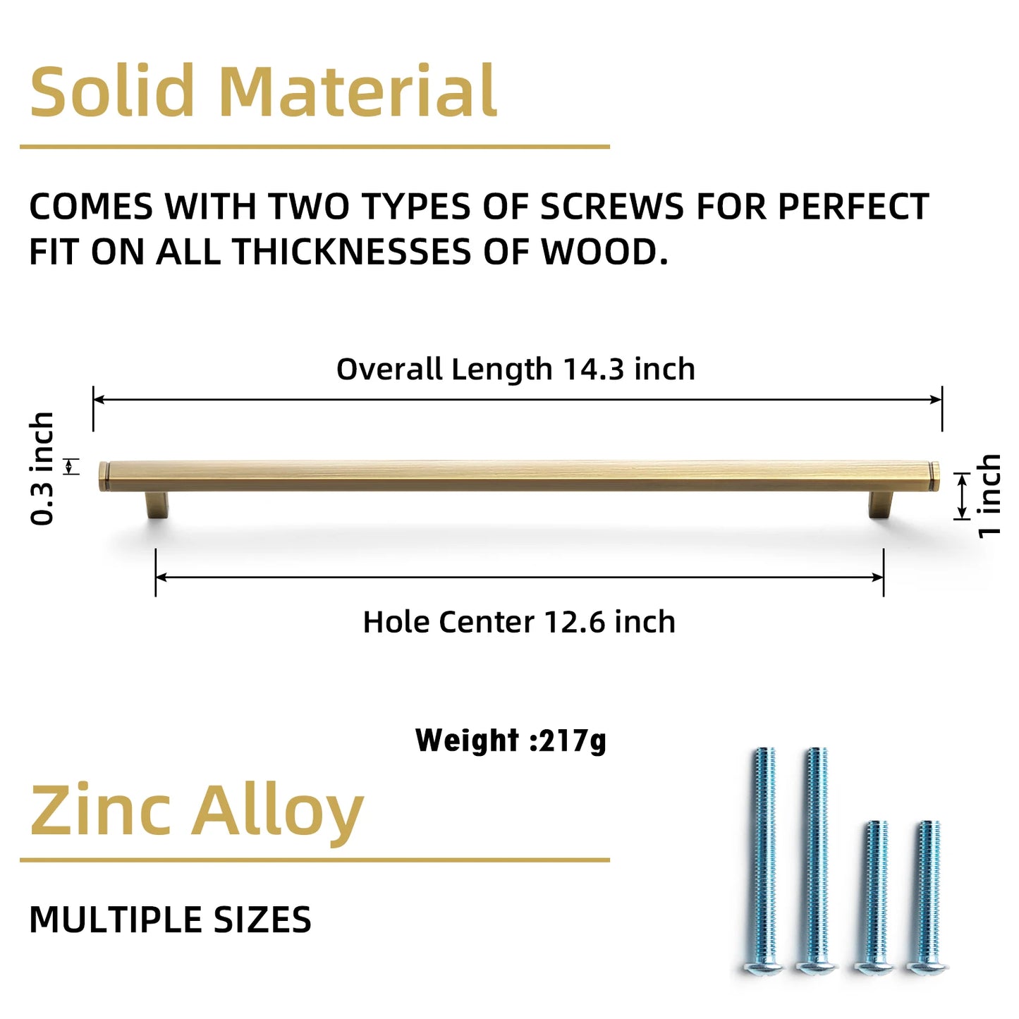 The Straight Drawer Bar Pull — Oil-Rubbed Bronze