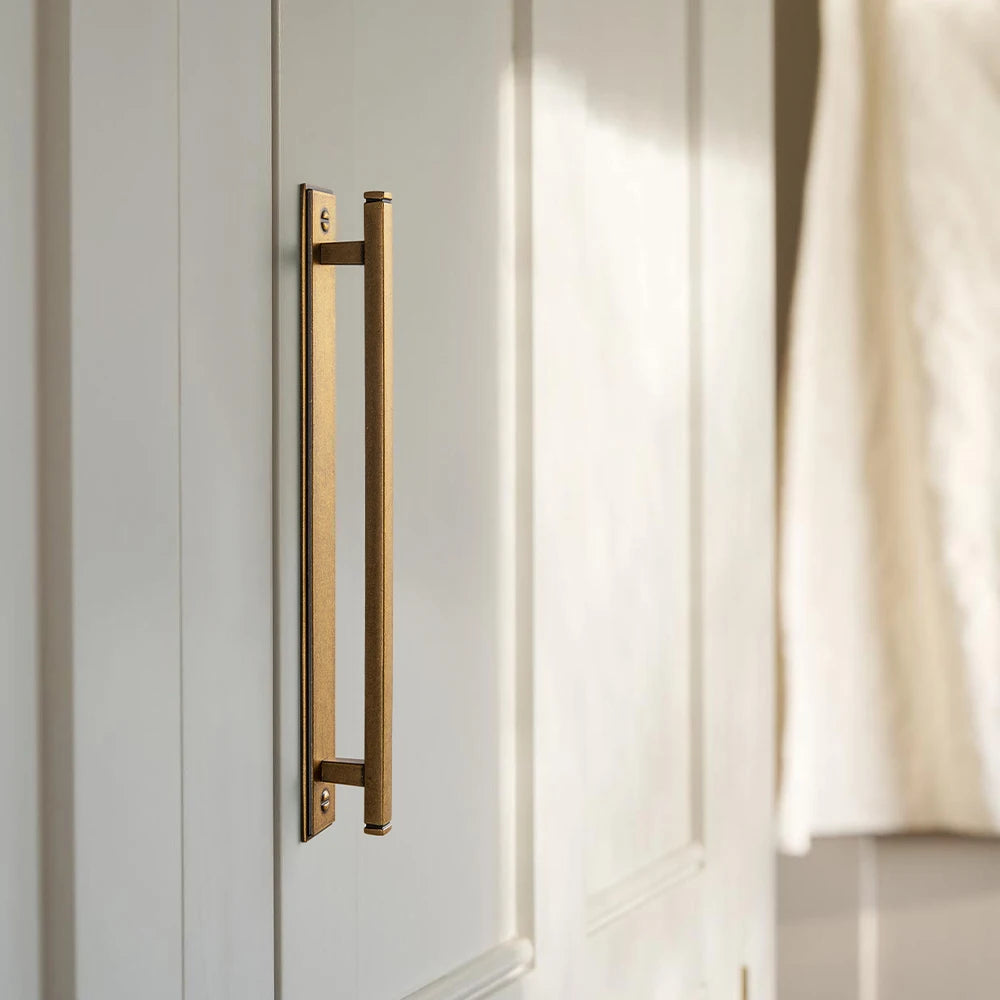 The Backplate Bar Pull (Set of 2) — Brushed Brass