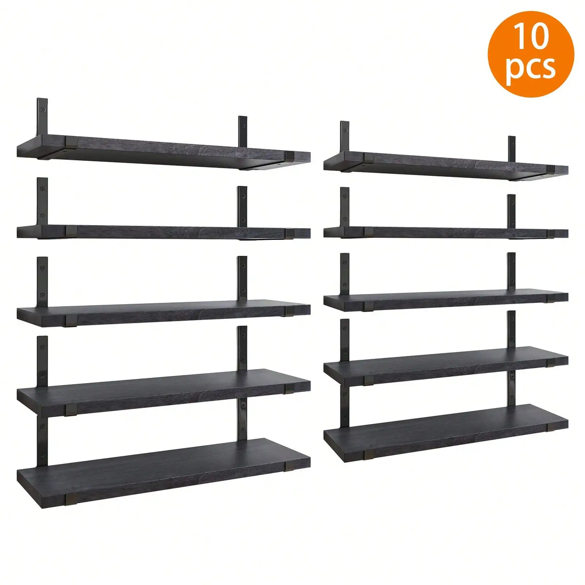 The Rustic Floating Wall Shelf, 4.7" — Natural Wood